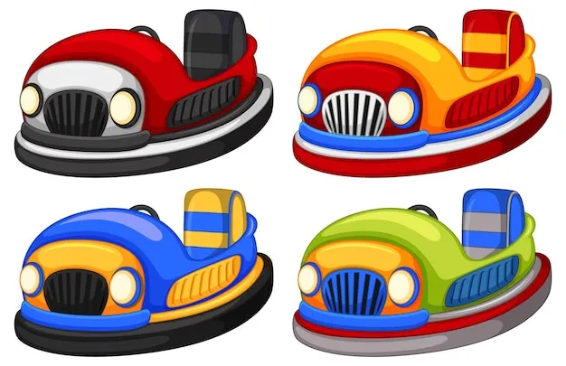 Autos chocones de colores