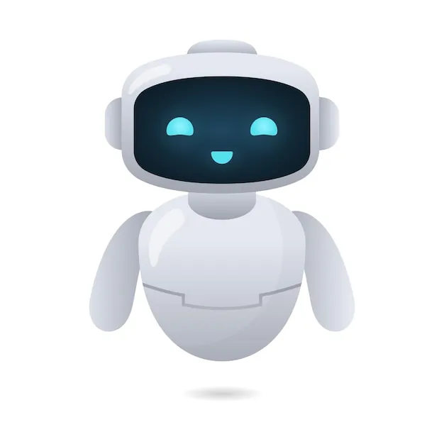 Robot anfitrión blanco