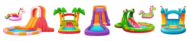 Tobogán inflable gigante
